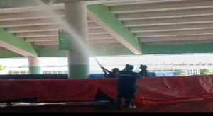 Realizan labores de ornato y limpieza en el Hip&oacute;dromo Quinto Centenario